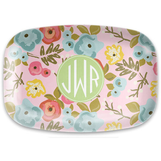 Bloom Blush Melamine Platter